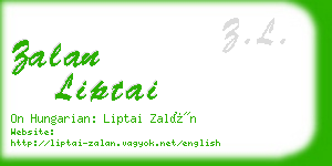 zalan liptai business card